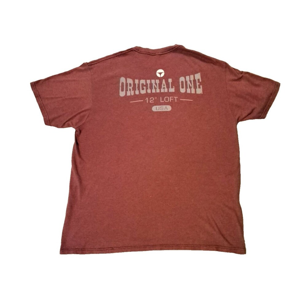 TaylorMade T-Shirt Mens XL Original One 12 Loft USA Red Short Sleeve Cotton